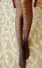 Blancho LZSA098-1 Sexy Black Sheer Striped Stocking