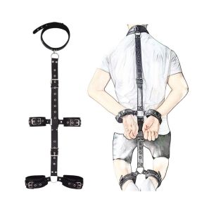 Sexy Handcuffs Collar Adult Games Fetish Flirting Bdsm Sex Bondage Rope Slave Sex Toys For Woman Couples Gay Erotic Accessories (STYLE: 2)